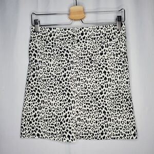 Daily Sports Jocelyn Skort Women 4 Black White Animal Dot Golf Tennis Pickleball